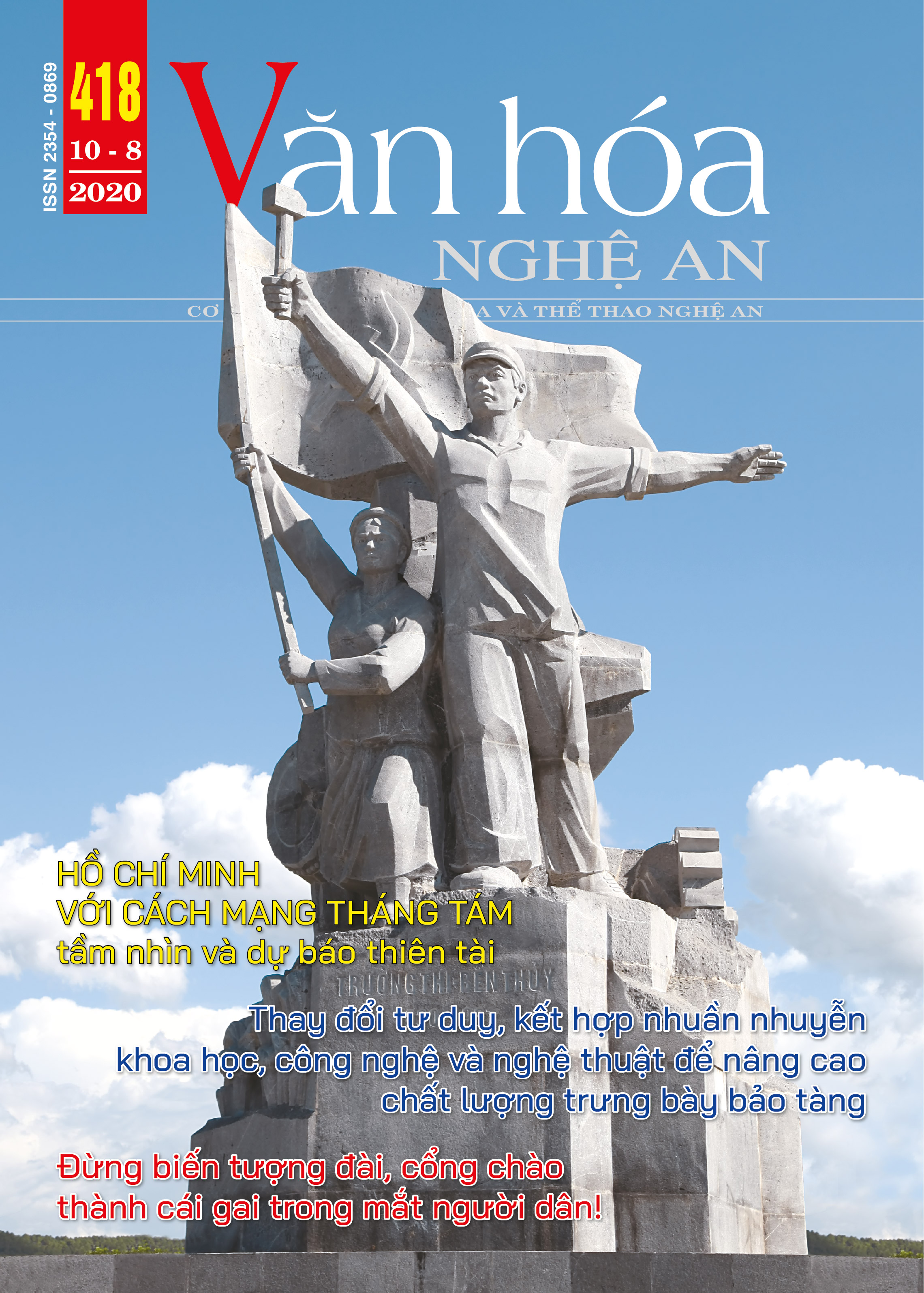 Tạp chí Văn hóa Nghệ An - Mục lục số 418 năm 2020